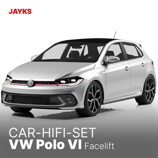 5DX plus Car-HiFi-Verstärker-Set • für VW Polo VI (Facelift)