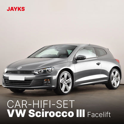 5DX plus Car-HiFi-Verstärker-Set • für VW Scirocco III (Facelift)
