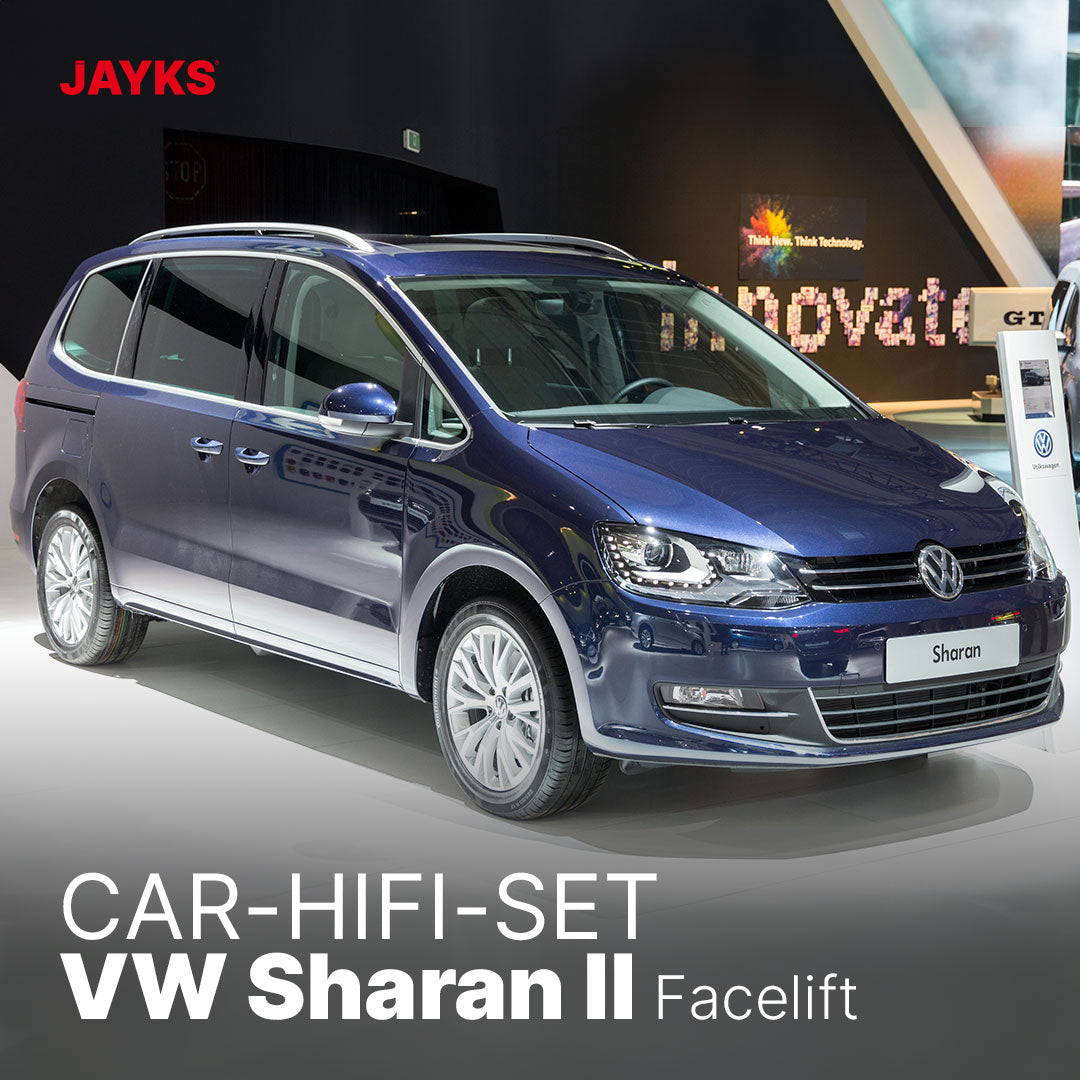 5DX plus Car-HiFi-Verstärker-Set • für VW Sharan II (Facelift)