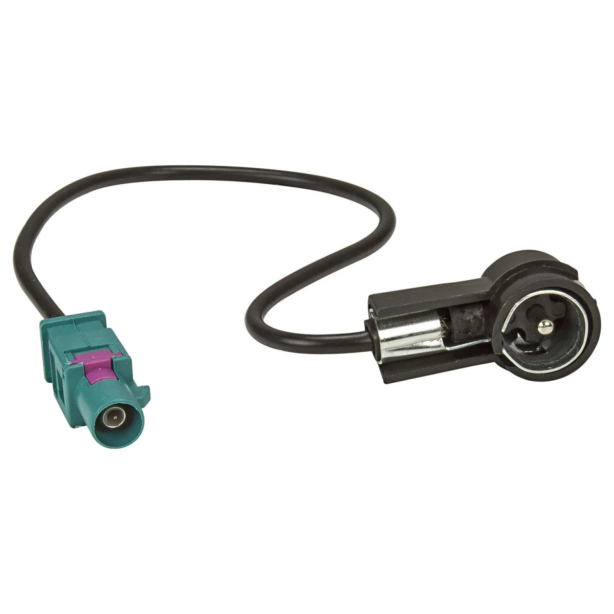 Fakra (M) Antennenadapter Stecker auf ISO (M) Stecker kompatibel mit Audi BMW Citroen Dacia Fiat Opel Peugeot Renault Seat Skoda VW